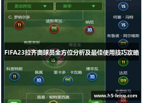 FIFA23拉齐奥球员全方位分析及最佳使用技巧攻略